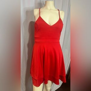 Purple snow size medium red dress slight padding zipper back